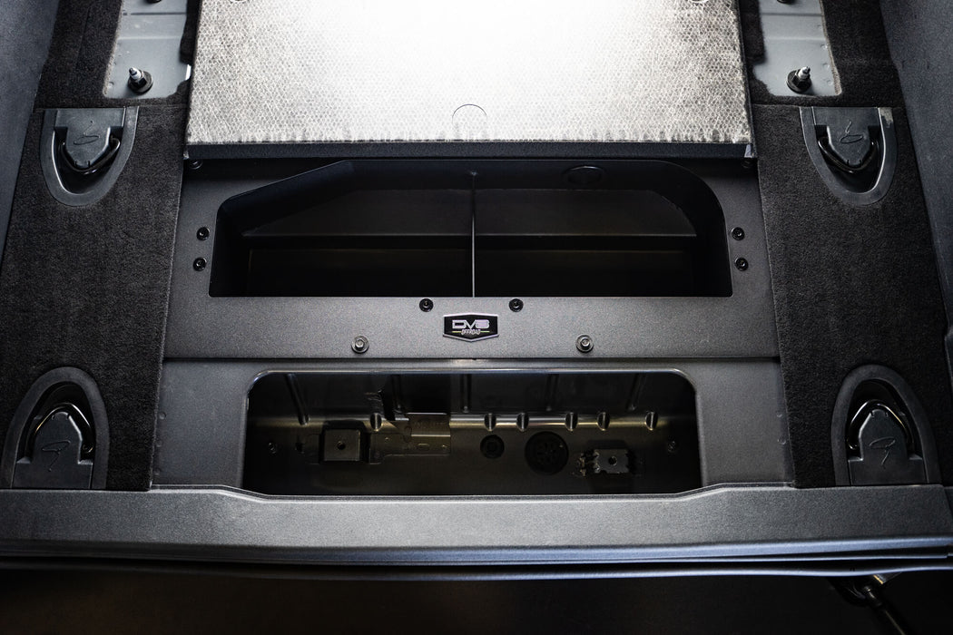 DV8 Offroad 2021-2026 Ford Bronco Air Compressor Mount & Storage Box – installed on vehicle, image 6 of 11