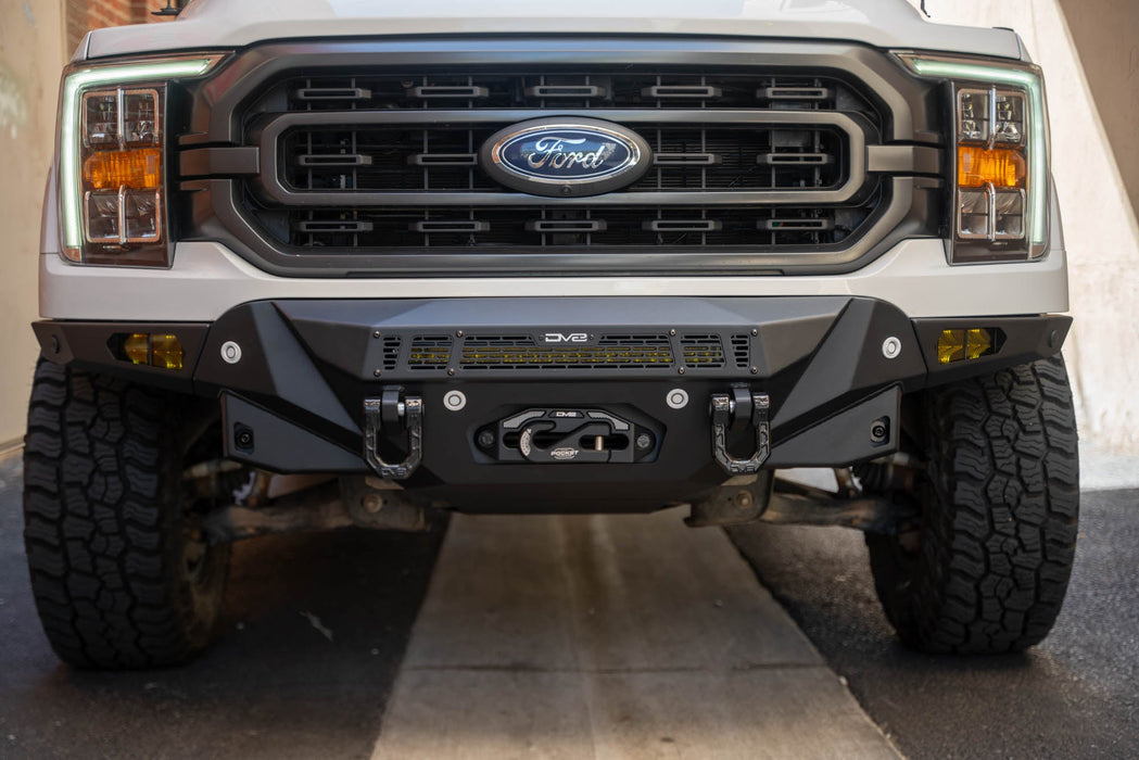 DV8 Offroad 2021-2026 Ford F-150 Adaptive Cruise Control Relocation Bracket – installed on vehicle, image 6 of 6