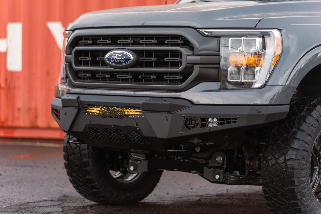 Addictive Desert Designs 2021-2023 Ford F-150 HoneyBadger Front Bumper – on the trail, image 17 of 20