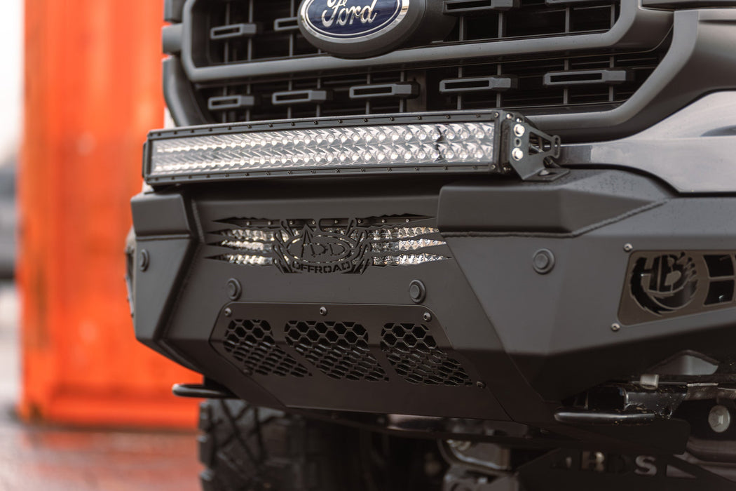 Addictive Desert Designs 2021-2023 Ford F-150 HoneyBadger Front Bumper – on the trail, image 19 of 20
