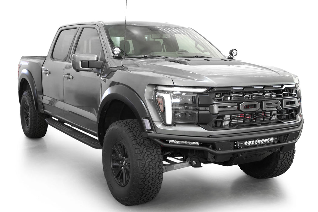 Addictive Desert Designs 2021-2026 Ford F-150 & Raptor Ditch Light Brackets – installed on vehicle, image 2 of 10