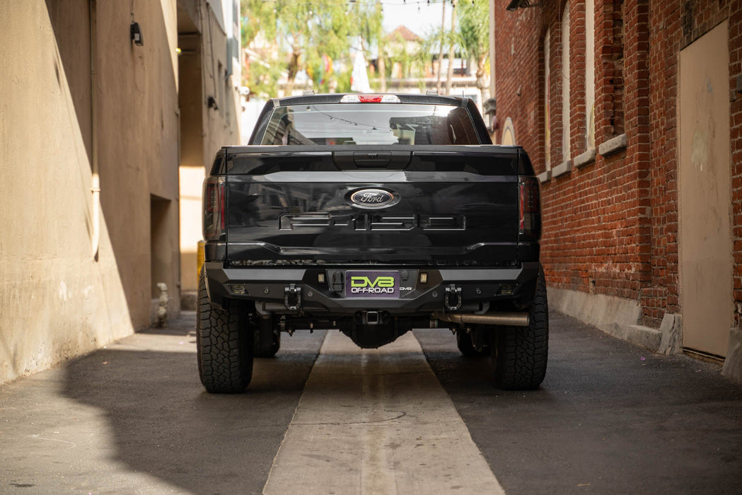 DV8 Offroad 2021-2023 Ford F-150 Spec Series Rear Bumper – installed on vehicle, image 3 of 13