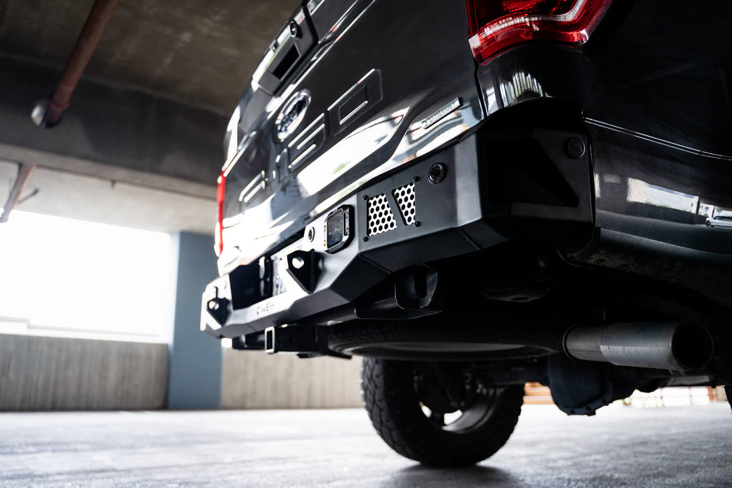 DV8 Offroad 2021-2026 Ford F-150 MTO Series Rear Bumper – installed on vehicle, image 4 of 14