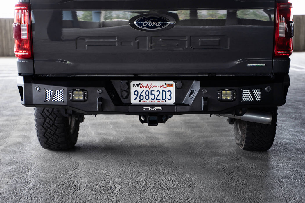 DV8 Offroad 2021-2026 Ford F-150 MTO Series Rear Bumper – installed on vehicle, image 3 of 14