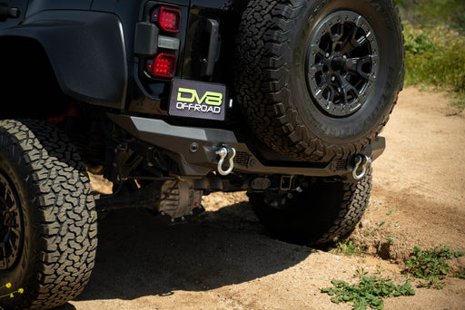 DV8 Offroad 2021-2026 Ford Bronco Spec Series Rear Bumper – installed on vehicle, image 2 of 18