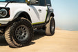 DV8 Offroad 2021-2026 Ford Bronco FS-15 4-Door Rock Sliders V2 – installed on vehicle, image 14 of 19