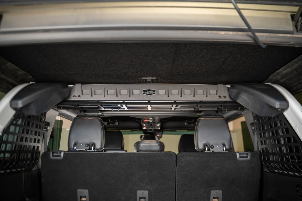 DV8 Offroad 2021-2024 Ford Bronco Dog Barrier – installed on vehicle, image 15 of 20