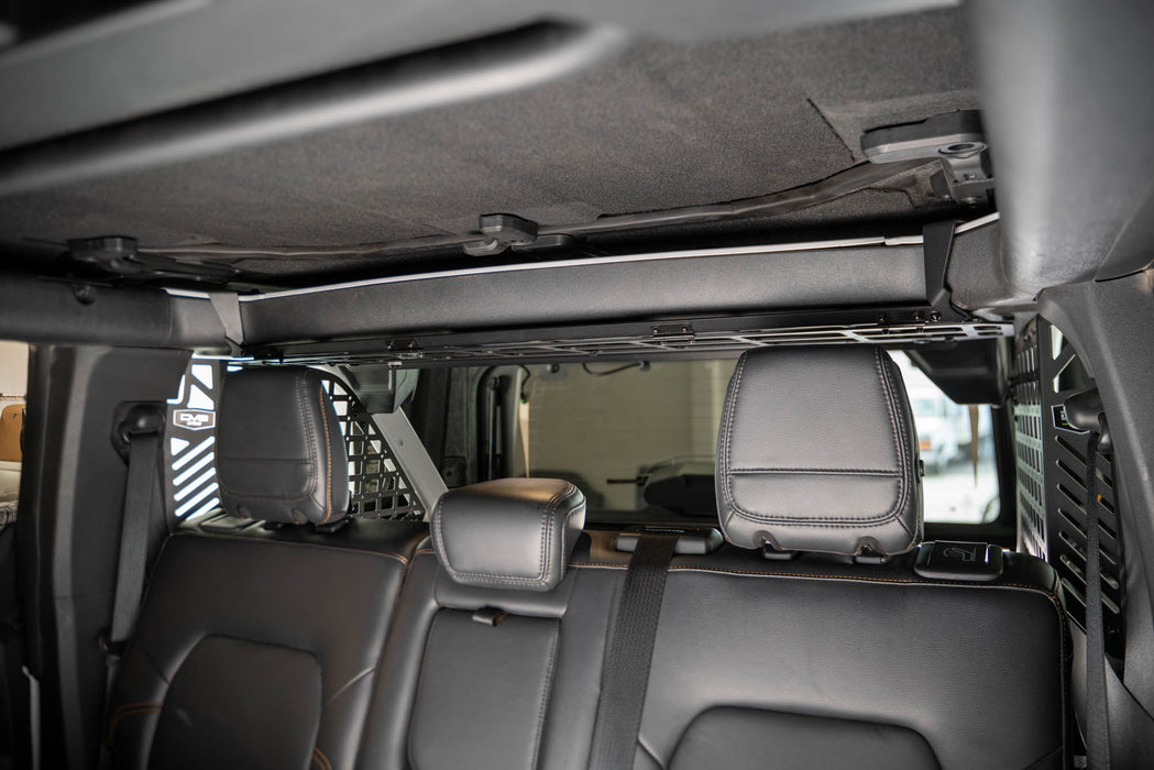 DV8 Offroad 2021-2024 Ford Bronco Dog Barrier – installed on vehicle, image 16 of 20