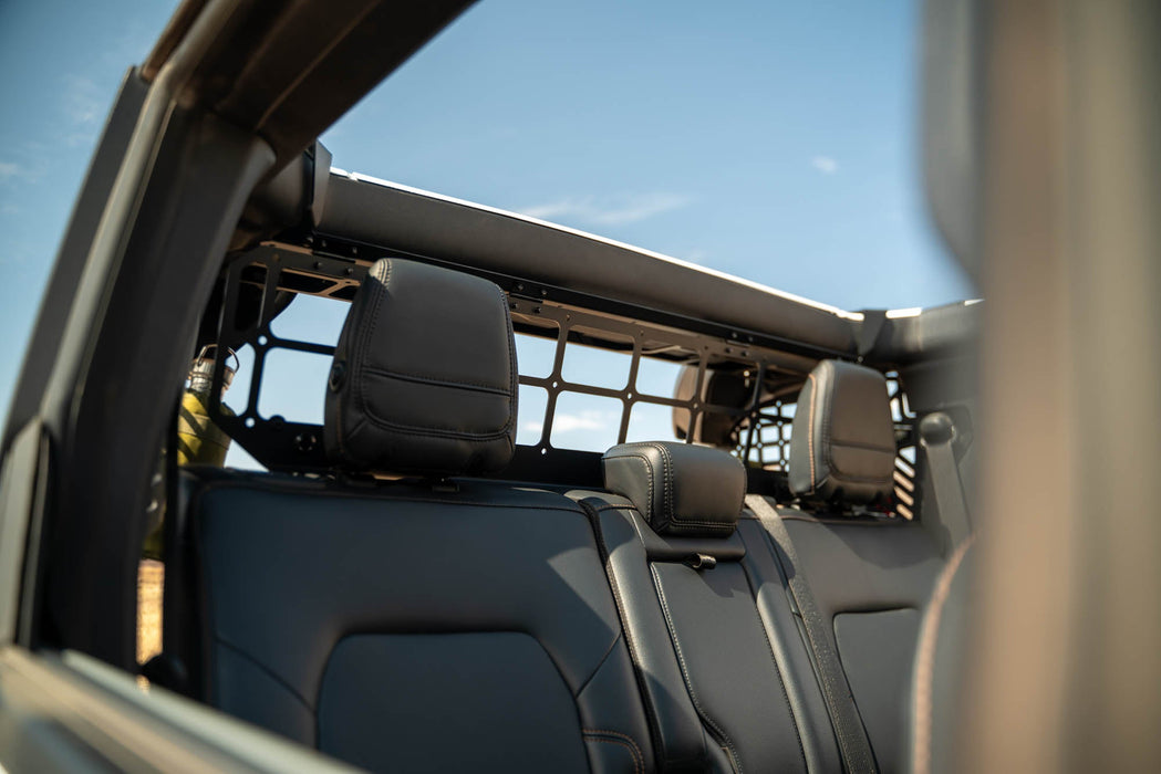 DV8 Offroad 2021-2024 Ford Bronco Dog Barrier – installed on vehicle, image 8 of 20