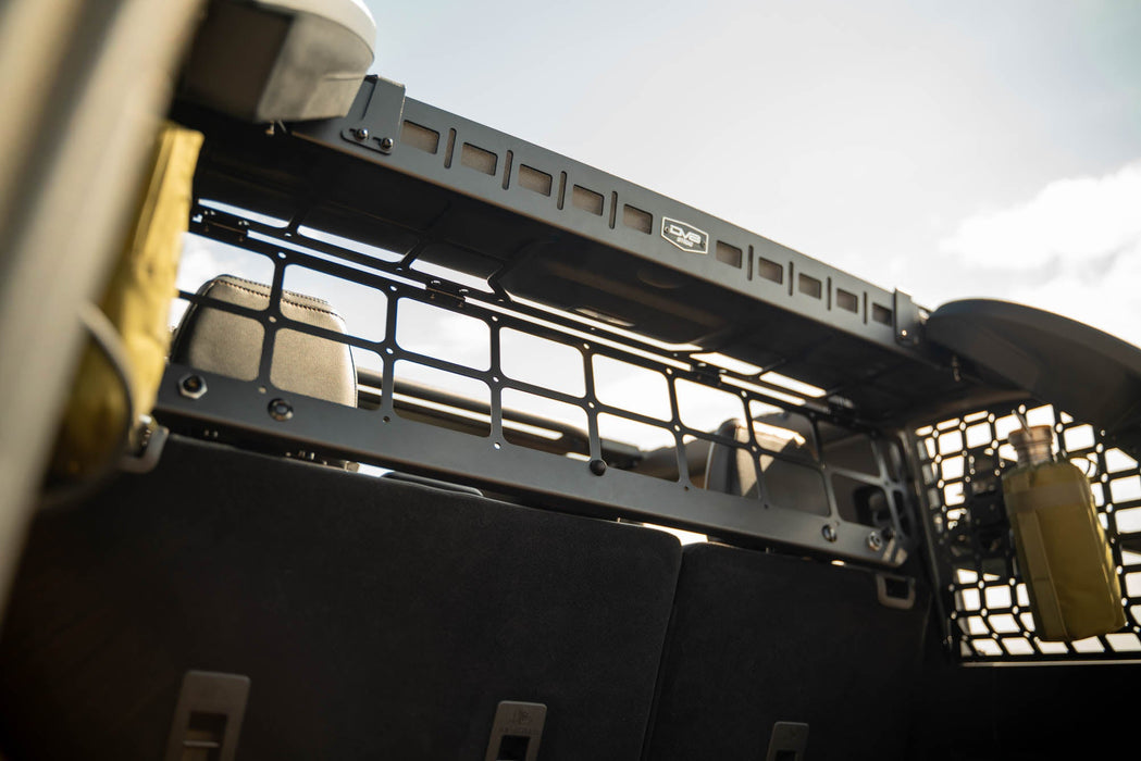 DV8 Offroad 2021-2024 Ford Bronco Dog Barrier – installed on vehicle, image 10 of 20
