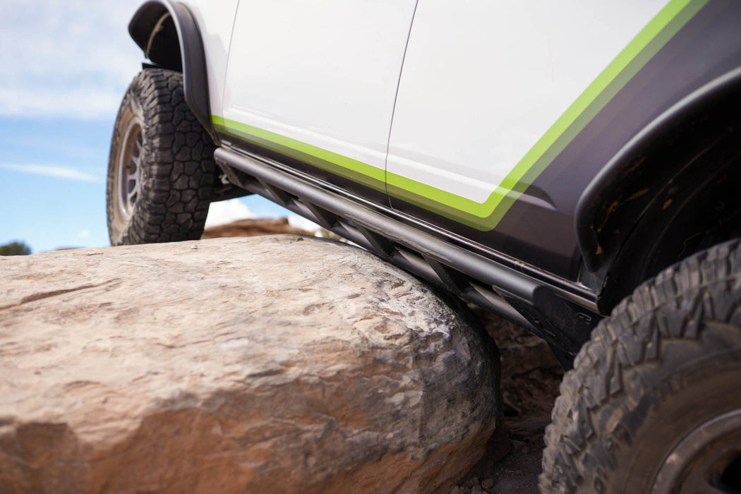 DV8 Offroad 2021-2026 Ford Bronco FS-15 4-Door Rock Sliders V2 – on the trail, image 2 of 19