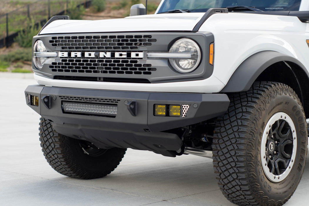 DV8 Offroad 2021-2026 Ford Bronco OE Plus Series Front Bumper V2 – installed on vehicle, image 6 of 20