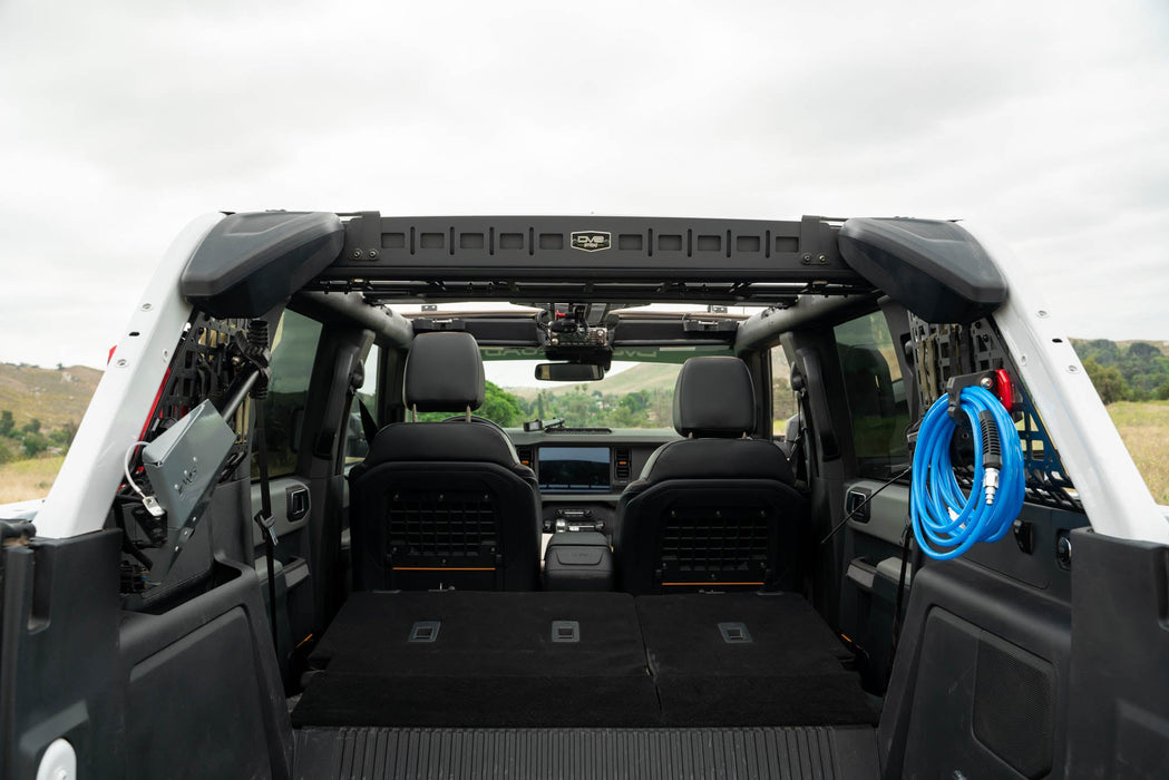 DV8 Offroad 2021-2026 Ford Bronco Pocketed Rear Window Molle Panels – installed on vehicle, image 5 of 13