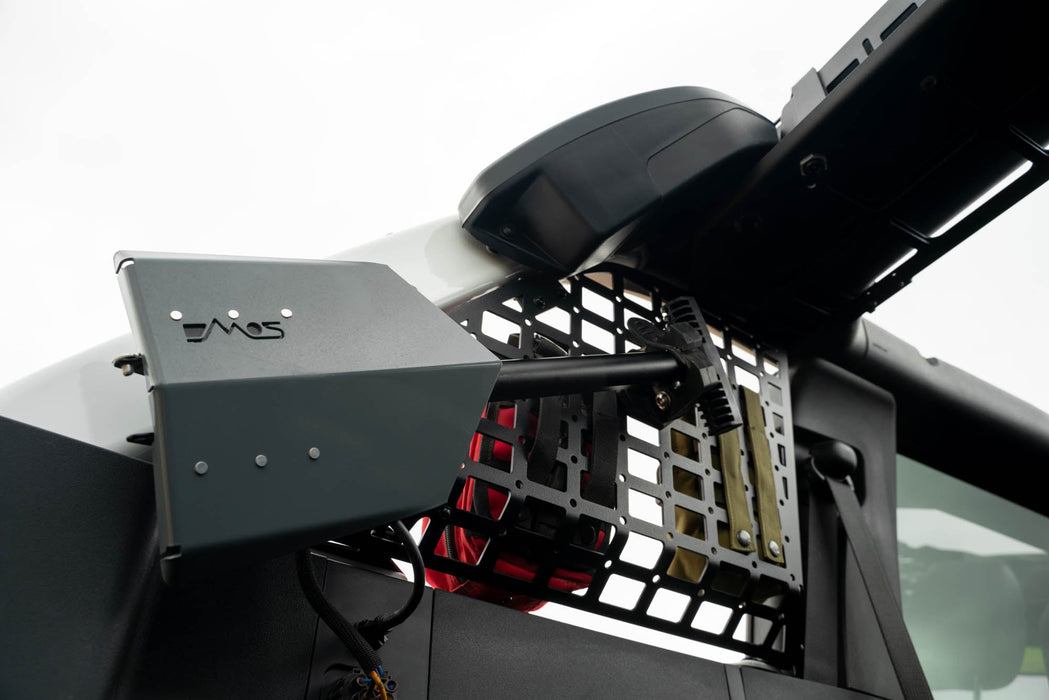 DV8 Offroad 2021-2026 Ford Bronco Pocketed Rear Window Molle Panels – installed on vehicle, image 6 of 13