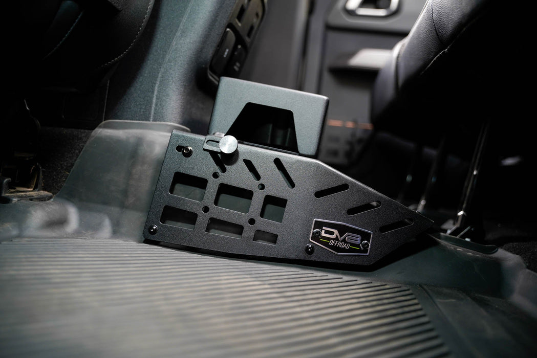 DV8 Offroad 2021-2024 Ford Bronco Rear Seat Cup Holder and Molle Panels – installed on vehicle, image 5 of 14