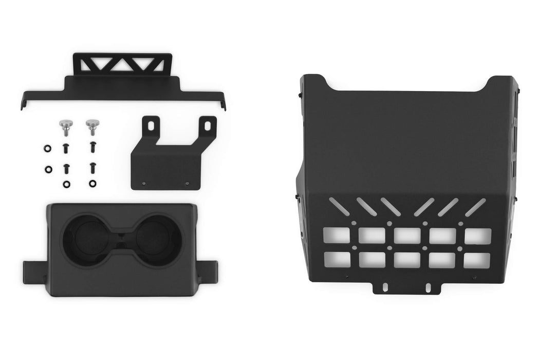DV8 Offroad 2021-2024 Ford Bronco Rear Seat Cup Holder and Molle Panels – product view, image 14 of 14