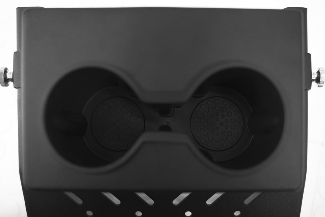 DV8 Offroad 2021-2024 Ford Bronco Rear Seat Cup Holder and Molle Panels – product view, image 13 of 14