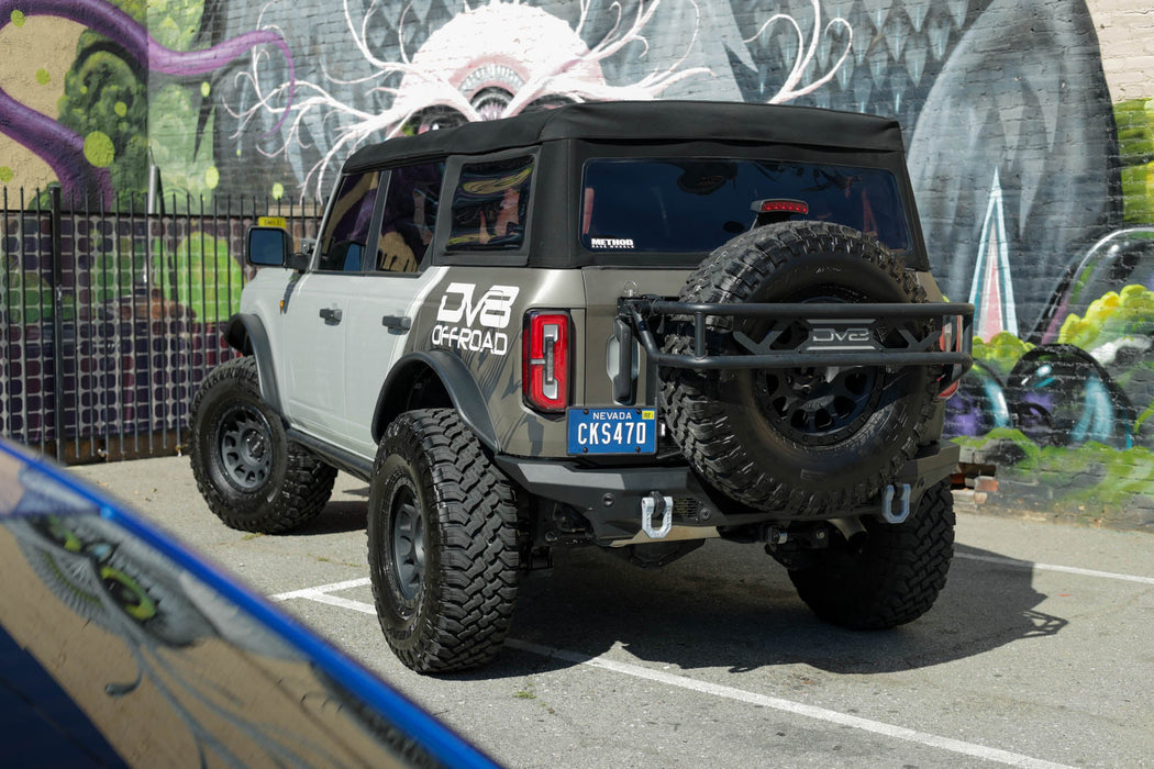 DV8 Offroad 2021-2026 Ford Bronco Spec Series Rear Bumper – dimensions diagram, image 6 of 18