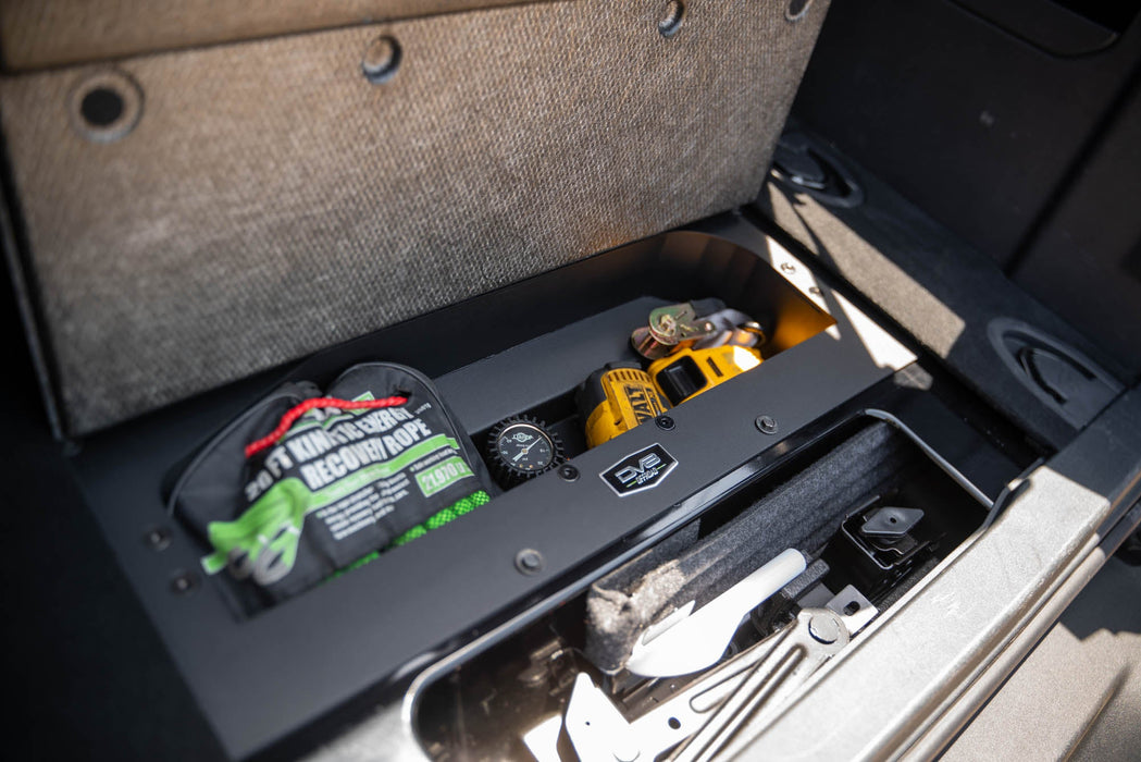 DV8 Offroad 2021-2026 Ford Bronco Storage Compartment – installed on vehicle, image 10 of 13