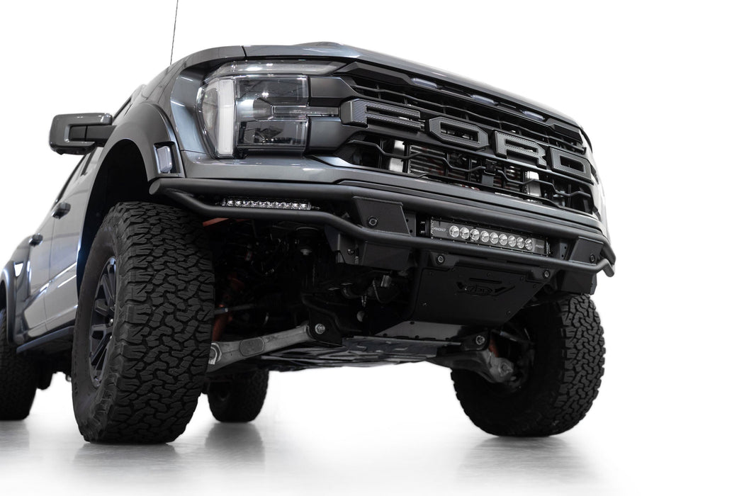Addictive Desert Designs 2021-2026 Ford F-150 Raptor Race Series Front Bumper – installed on vehicle, image 1 of 16