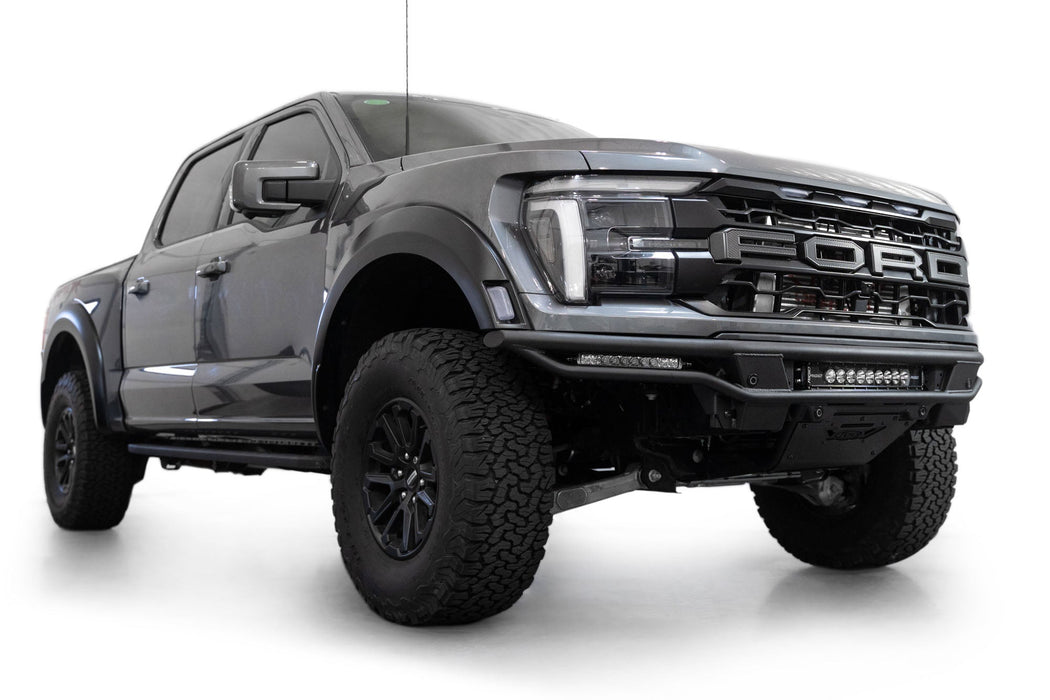 Addictive Desert Designs 2021-2026 Ford F-150 Raptor Race Series Front Bumper – installed on vehicle, image 5 of 16
