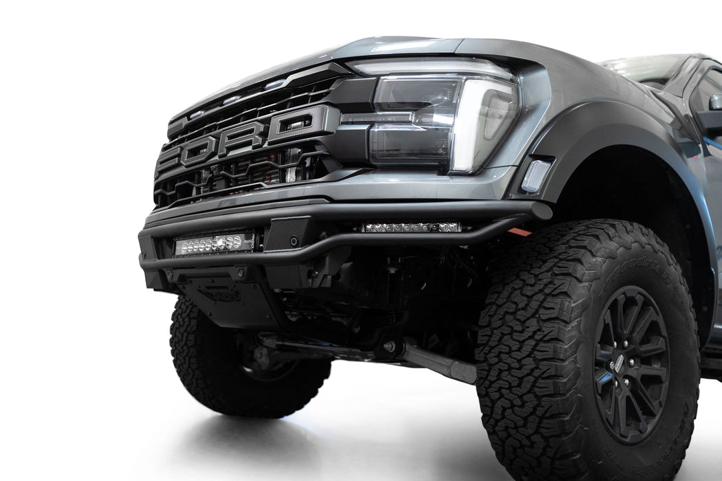 Addictive Desert Designs 2021-2026 Ford F-150 Raptor Race Series Front Bumper – installed on vehicle, image 7 of 16