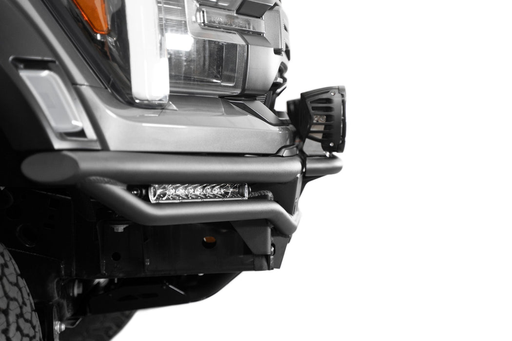 Addictive Desert Designs 2021-2026 Ford F-150 Raptor Race Series Front Bumper – installed on vehicle, image 8 of 16