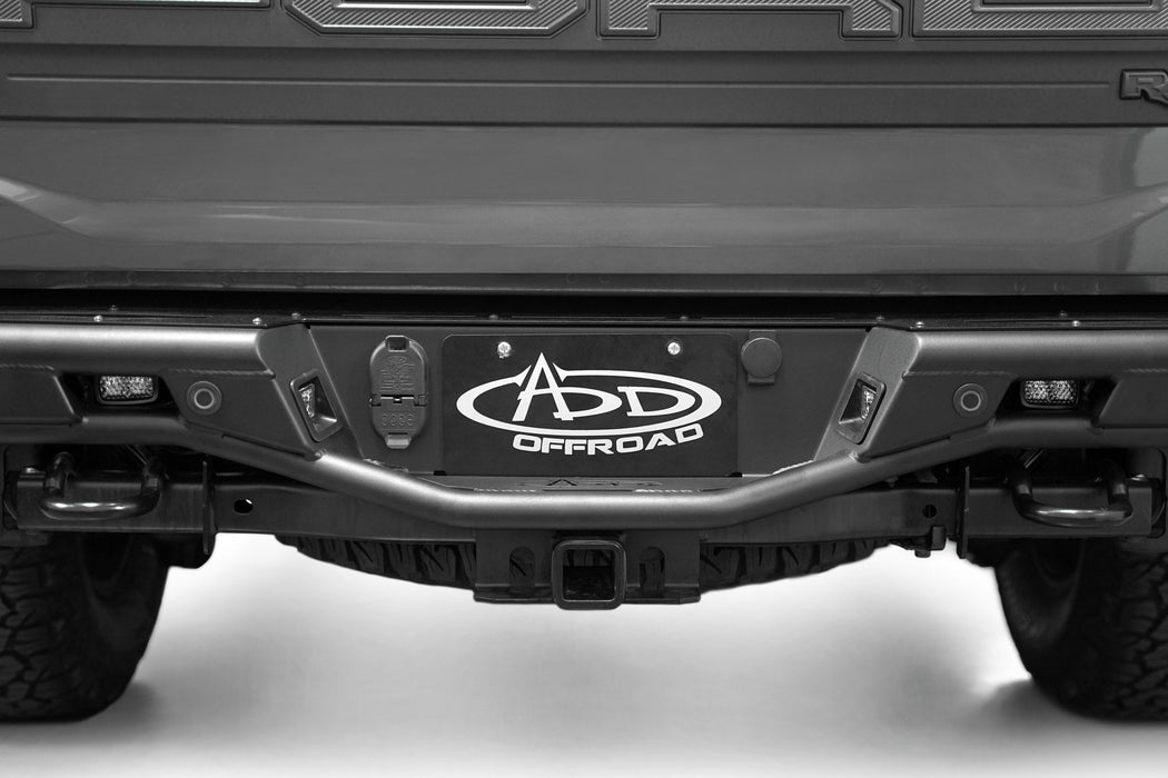 Addictive Desert Designs 2021-2026 Ford F-150 Raptor Race Series Rear Bumper – installed on vehicle, image 9 of 10