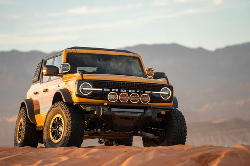 DV8 Offroad 2021-2026 Ford Bronco Tube Series Front Bumper – installed on vehicle, image 2 of 20