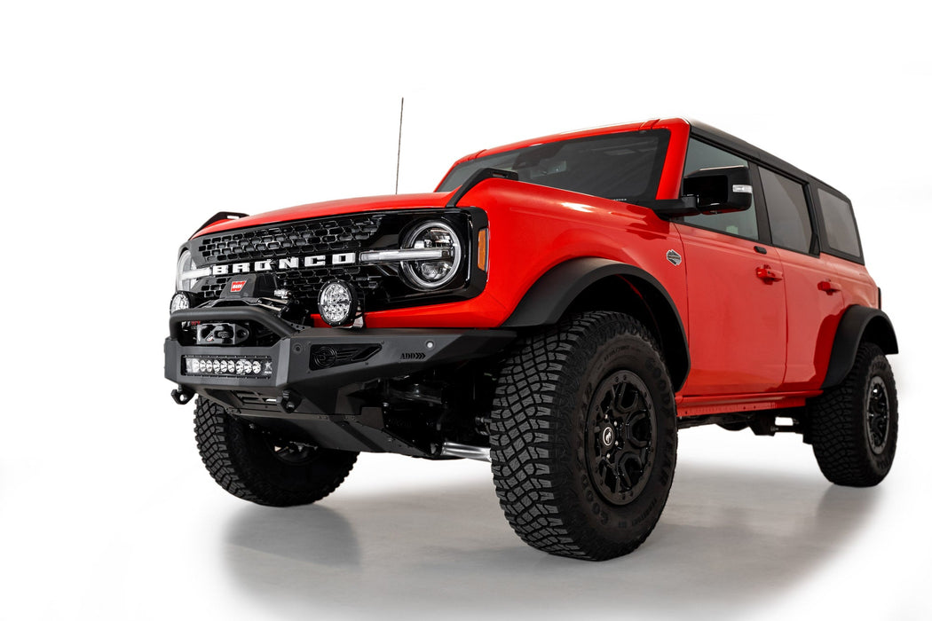 Addictive Desert Designs 2021-2026 Ford Bronco Rock Fighter Winch Front Bumper – on the trail, image 8 of 20