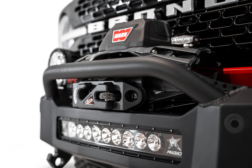 Addictive Desert Designs 2021-2026 Ford Bronco Rock Fighter Winch Front Bumper – on the trail, image 16 of 20