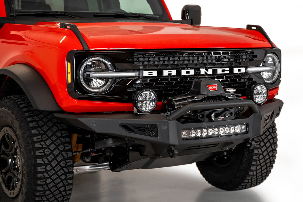 Addictive Desert Designs 2021-2026 Ford Bronco Rock Fighter Winch Front Bumper – on the trail, image 1 of 20