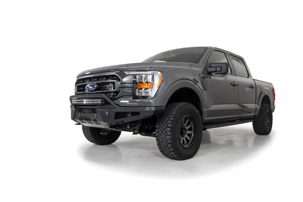 Addictive Desert Designs 2021-2023 Ford F-150 HoneyBadger Front Bumper w/ Top Hoop – image 6 of 14