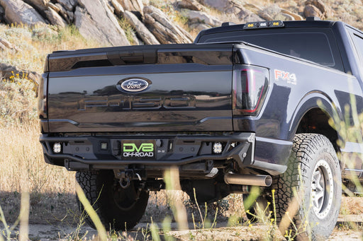 DV8 Offroad 2021-2026 Ford F-150 Tube Rear Bumper – on the trail, image 2 of 12