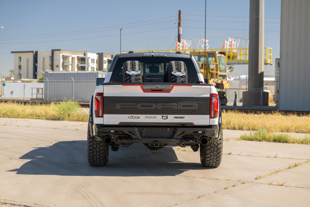 Addictive Desert Designs 2021-2026 Ford F-150 Raptor ADD Edge Rear Bumper – on the trail, image 10 of 17