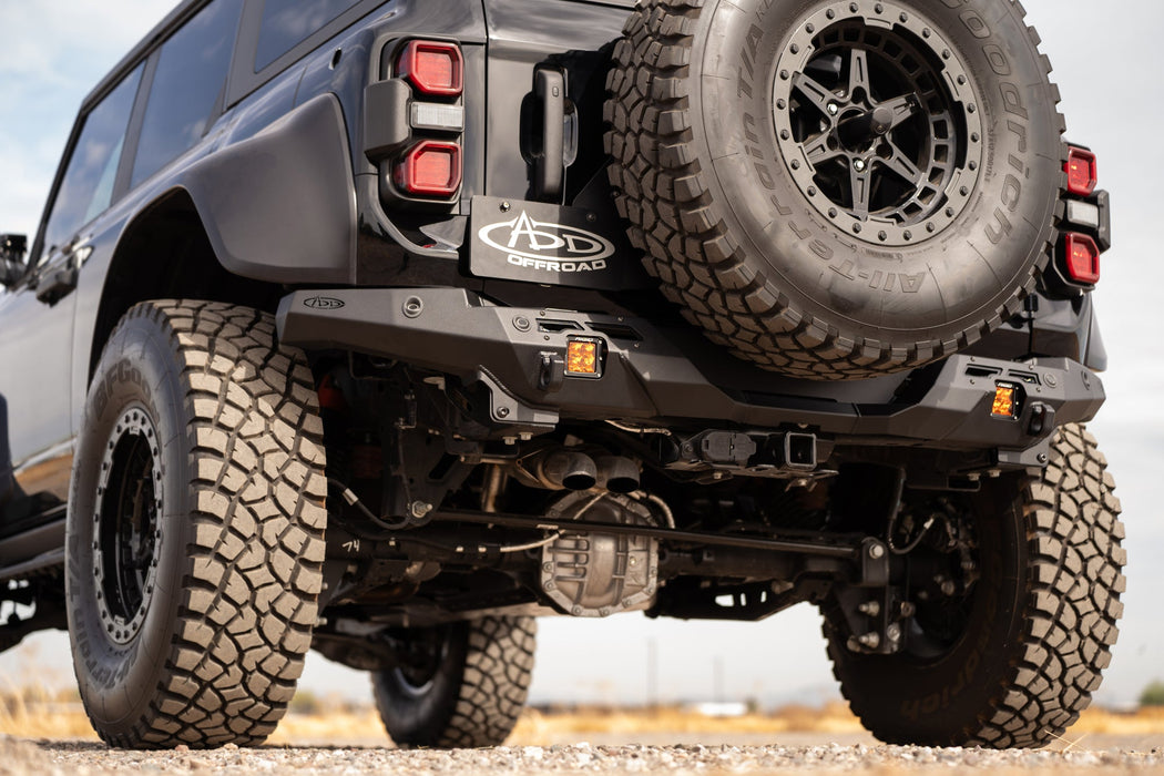 Addictive Desert Designs 2022-2026 Ford Bronco Raptor Phantom Rear Bumper – on the trail, image 9 of 14