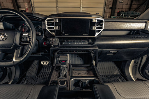Rago 2022-2026 Toyota Tundra & Sequoia Center Console Molle Panels & Device Bridge – installed on vehicle, image 2 of 15