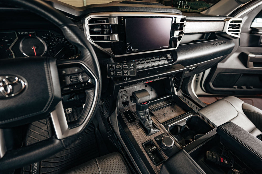 Rago 2022-2026 Toyota Tundra & Sequoia Center Console Molle Panels & Device Bridge – installed on vehicle, image 3 of 15