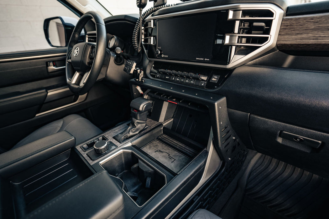 Rago 2022-2026 Toyota Tundra & Sequoia Center Console Molle Panels & Device Bridge – installed on vehicle, image 4 of 15