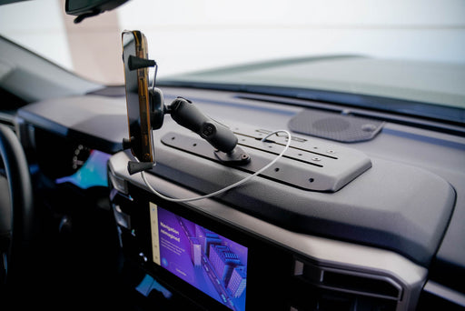 DV8 Offroad 2022-2026 Toyota Tundra & Sequoia Digital Device Dash Mount – installed on vehicle, image 2 of 11