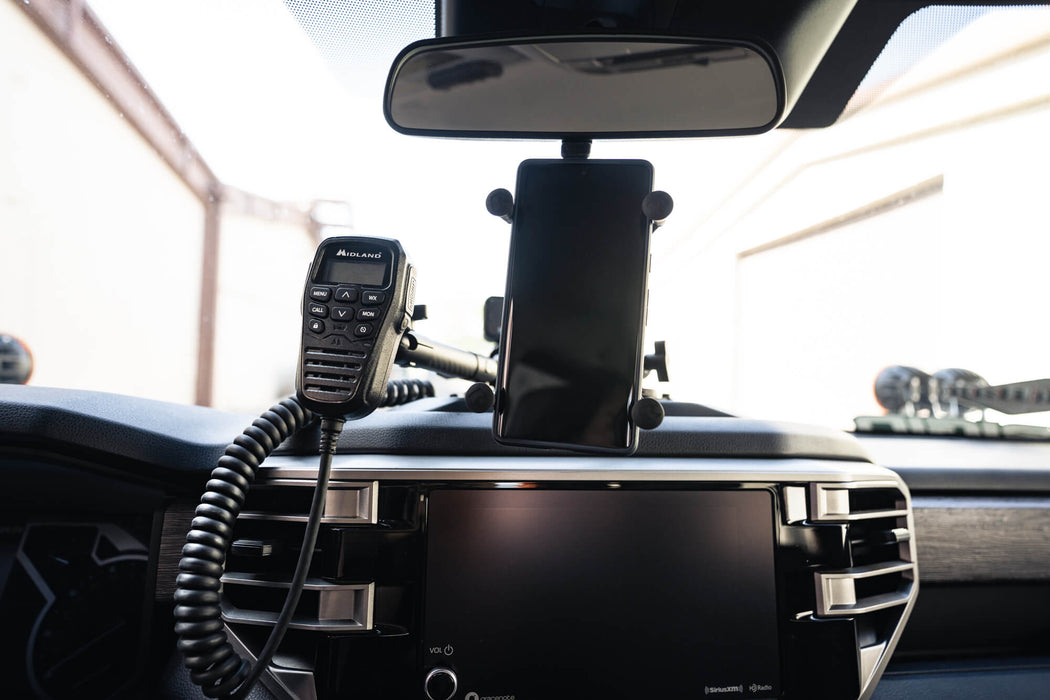 Rago Fabrication 2022-2026 Toyota Tundra & Sequoia Digital Device Dash Mount – installed on vehicle, image 11 of 16