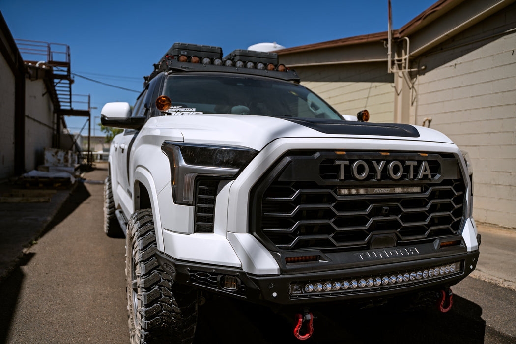 Rago Fabrication 2022-2026 Toyota Tundra Ditch Light Brackets – installed on vehicle, image 8 of 13