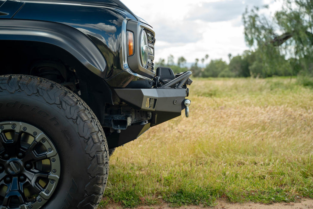 DV8 Offroad 2022-2026 Ford Bronco Raptor Spec Series Winch Front Bumper – installed on vehicle, image 5 of 17