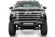 Addictive Desert Designs 2022-2026 Chevy Silverado 1500 Black Label Front Bumper – installed on vehicle, image 2 of 12
