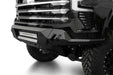 Addictive Desert Designs 2022-2026 Chevy Silverado 1500 Black Label Front Bumper – installed on vehicle, image 7 of 12