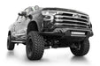Addictive Desert Designs 2022-2026 Chevy Silverado 1500 Black Label Front Bumper – installed on vehicle, image 1 of 12