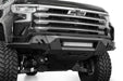 Addictive Desert Designs 2022-2026 Chevy Silverado 1500 Black Label Front Bumper – installed on vehicle, image 10 of 12
