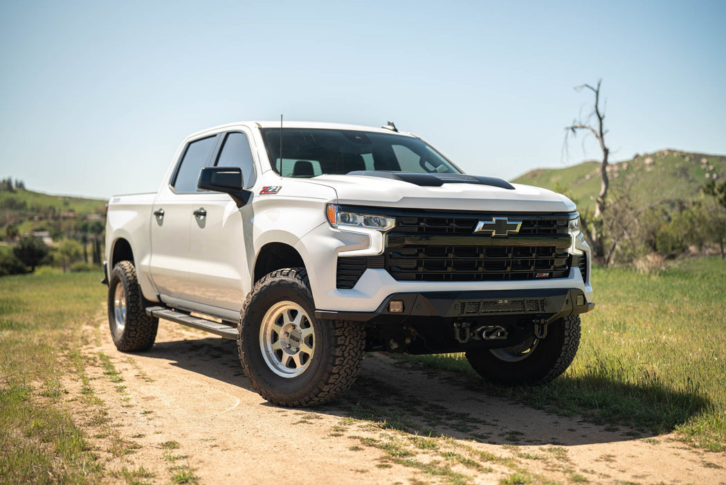 DV8 Offroad 2022-2026 Chevy Silverado 1500 Spec Series Front Bumper – on the trail, image 4 of 18