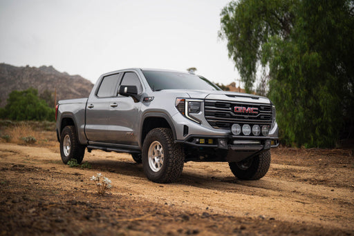 DV8 Offroad 2022-2026 GMC Sierra 1500 Tube Front Bumper – installed on vehicle, image 2 of 18