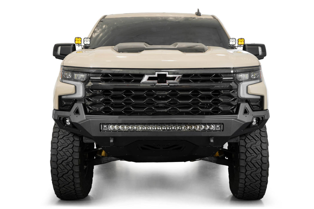 ADD 2022-2026 Chevy Silverado 1500 ZR2 Stealth Fighter Front Bumper – installed on vehicle, image 2 of 15